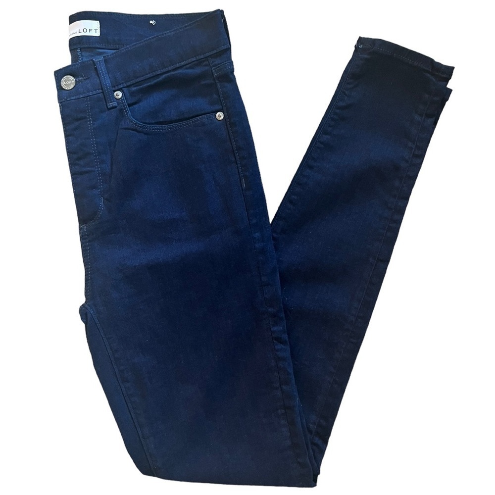LOFT Made and Loved Dark Wash Womens Jegging Size 28/6 Blue Skinny Jeans